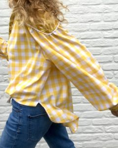 chemise carreau jaune