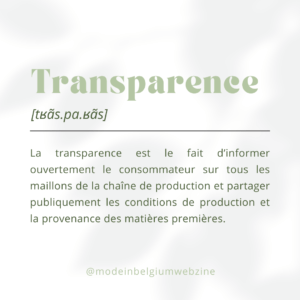 définition transparence marques éthiques