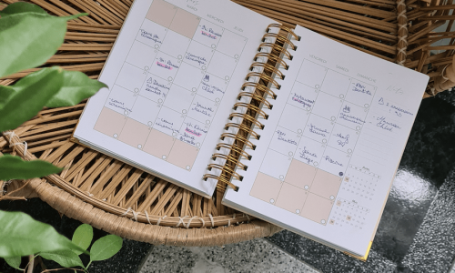 livre planner my season ouvert